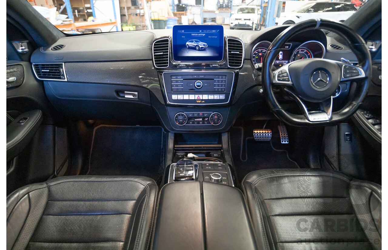 7/2017 Mercedes-Benz GLE 63 S AMG 4MATIC (AWD) 292 MY17 4D Coupe Obsidian Black Metallic Bi-Turbo V8 5.5L