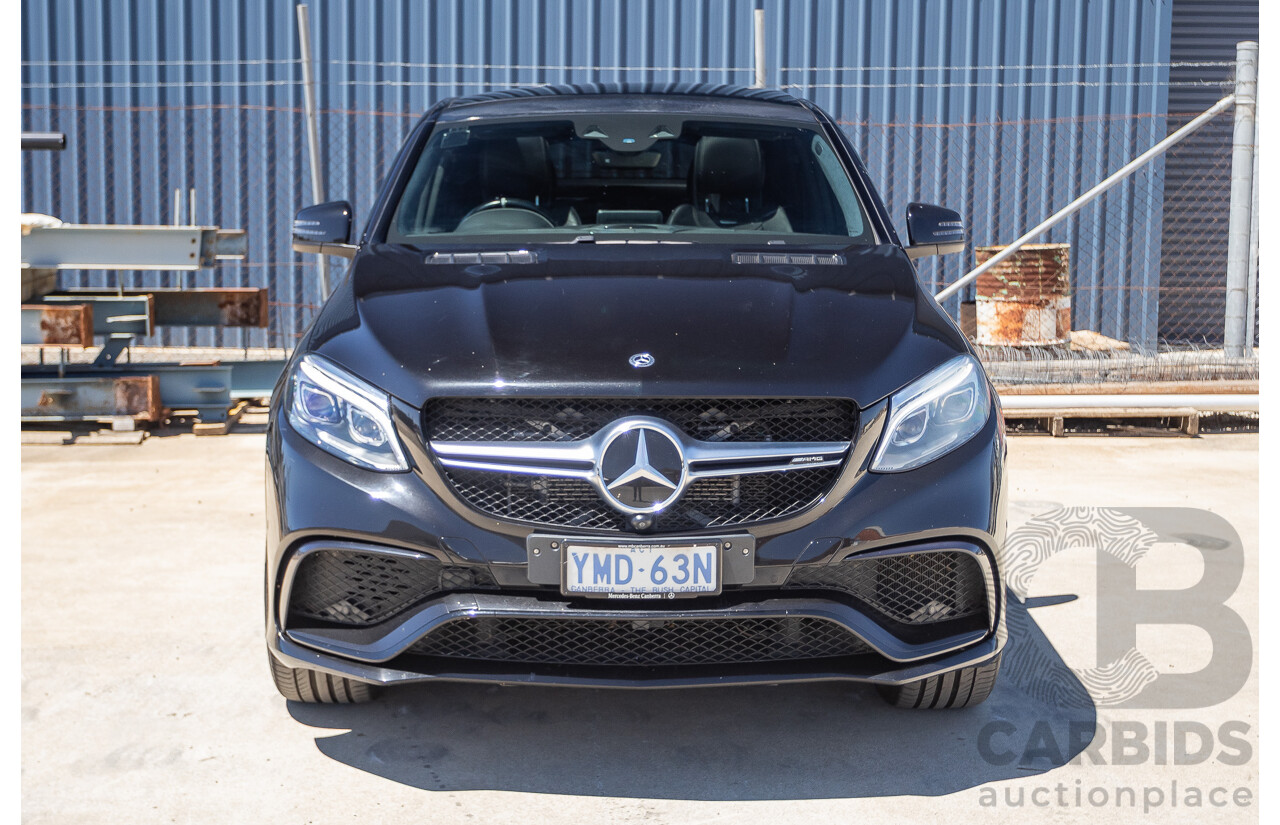 7/2017 Mercedes-Benz GLE 63 S AMG 4MATIC (AWD) 292 MY17 4D Coupe Obsidian Black Metallic Bi-Turbo V8 5.5L