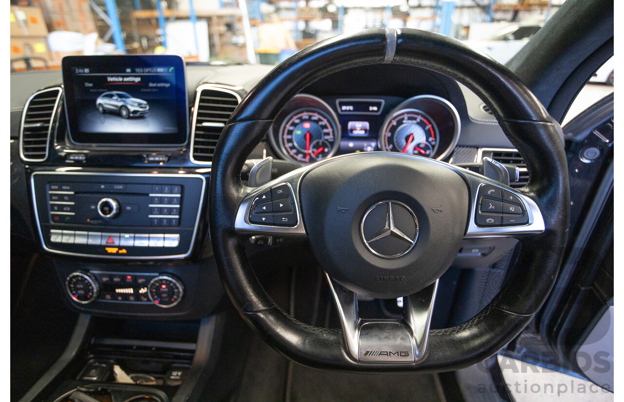 7/2017 Mercedes-Benz GLE 63 S AMG 4MATIC (AWD) 292 MY17 4D Coupe Obsidian Black Metallic Bi-Turbo V8 5.5L