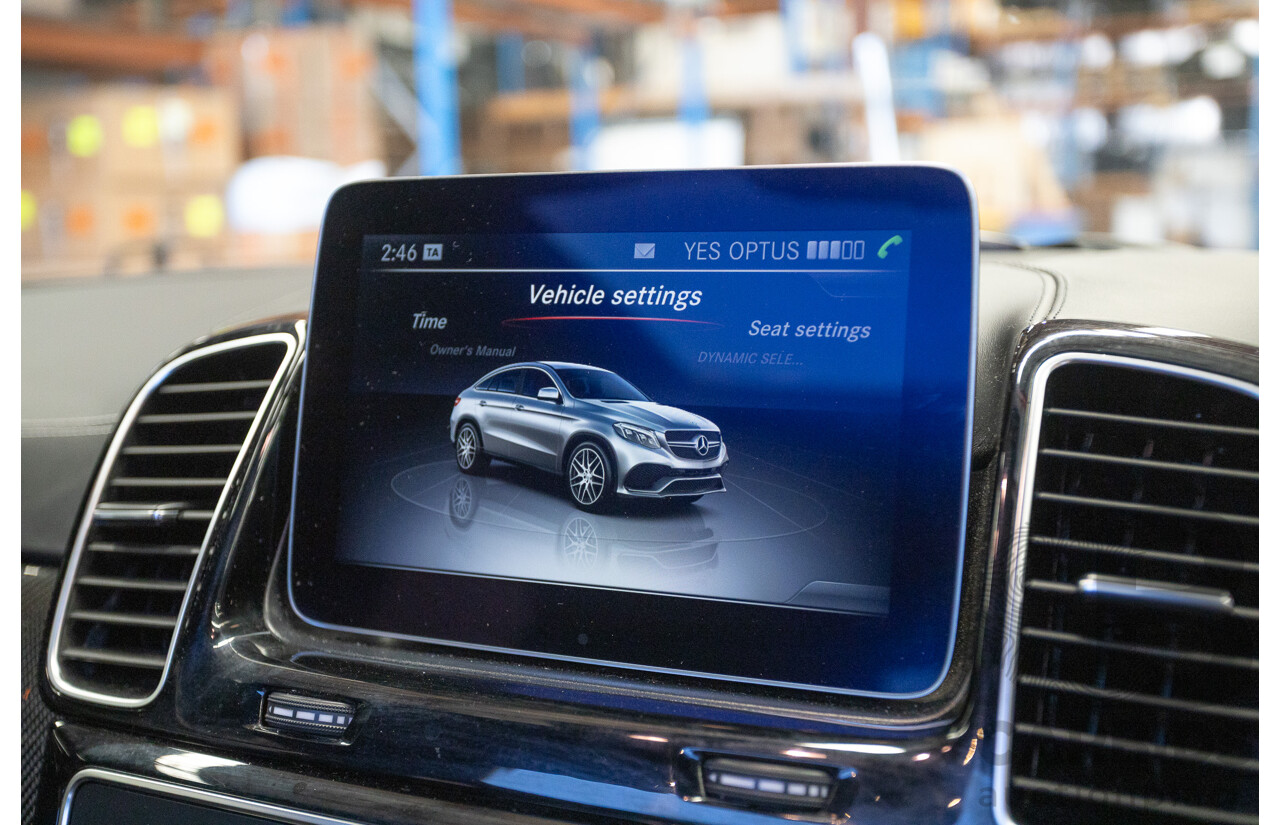 7/2017 Mercedes-Benz GLE 63 S AMG 4MATIC (AWD) 292 MY17 4D Coupe Obsidian Black Metallic Bi-Turbo V8 5.5L