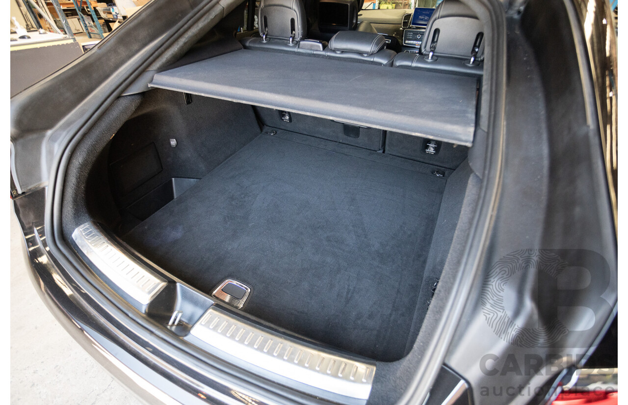 7/2017 Mercedes-Benz GLE 63 S AMG 4MATIC (AWD) 292 MY17 4D Coupe Obsidian Black Metallic Bi-Turbo V8 5.5L