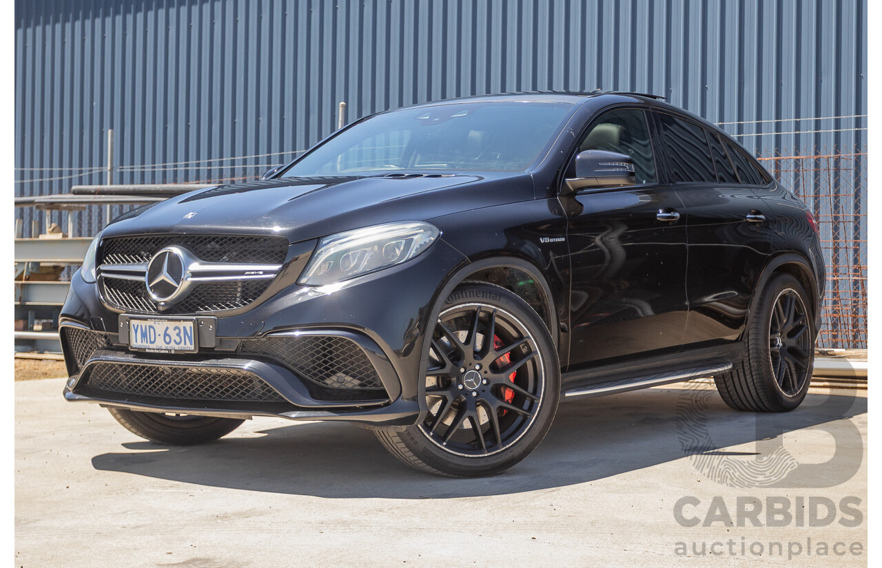 7/2017 Mercedes-Benz GLE 63 S AMG 4MATIC (AWD) 292 MY17 4D Coupe Obsidian Black Metallic Bi-Turbo V8 5.5L