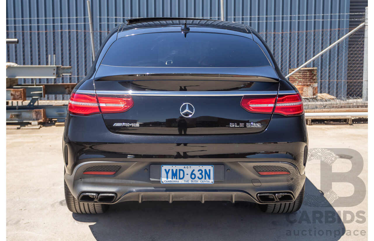 7/2017 Mercedes-Benz GLE 63 S AMG 4MATIC (AWD) 292 MY17 4D Coupe Obsidian Black Metallic Bi-Turbo V8 5.5L