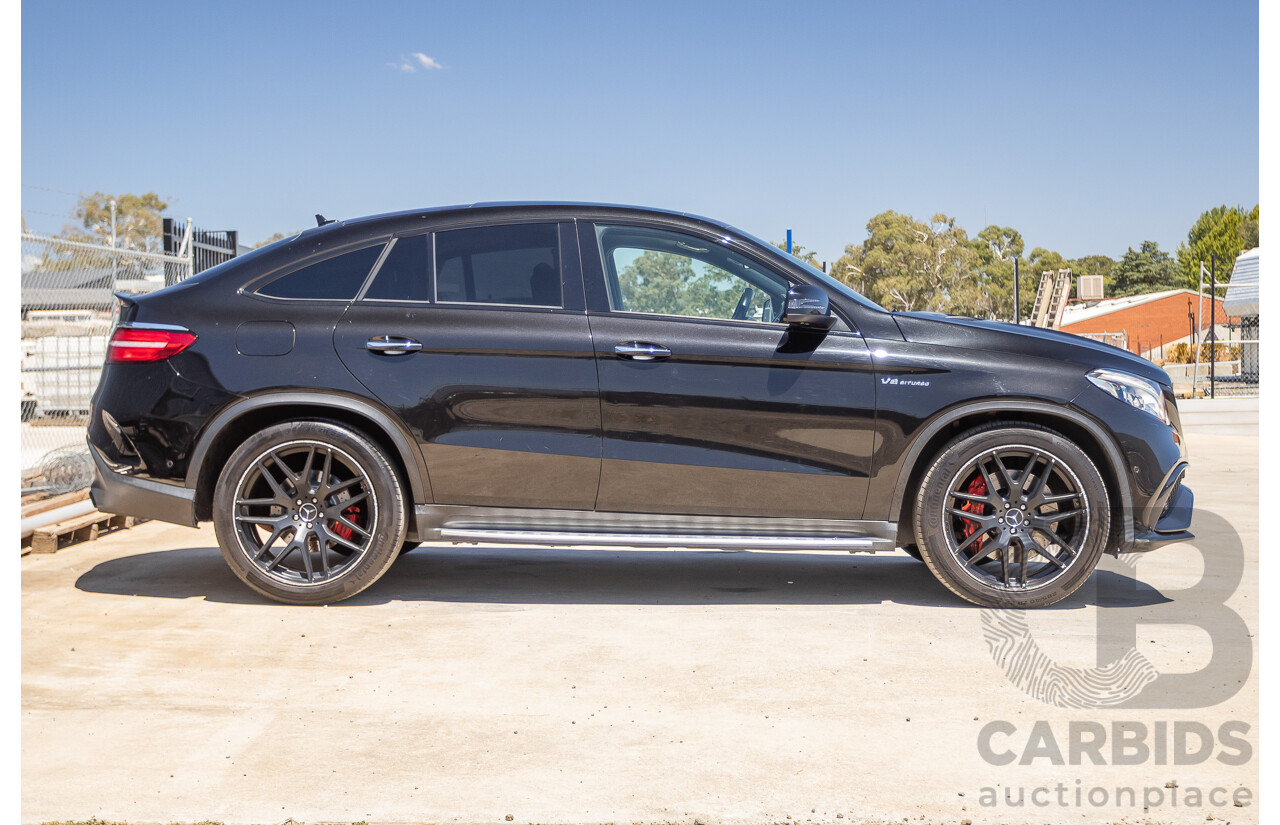 7/2017 Mercedes-Benz GLE 63 S AMG 4MATIC (AWD) 292 MY17 4D Coupe Obsidian Black Metallic Bi-Turbo V8 5.5L