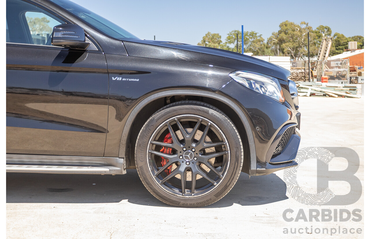 7/2017 Mercedes-Benz GLE 63 S AMG 4MATIC (AWD) 292 MY17 4D Coupe Obsidian Black Metallic Bi-Turbo V8 5.5L