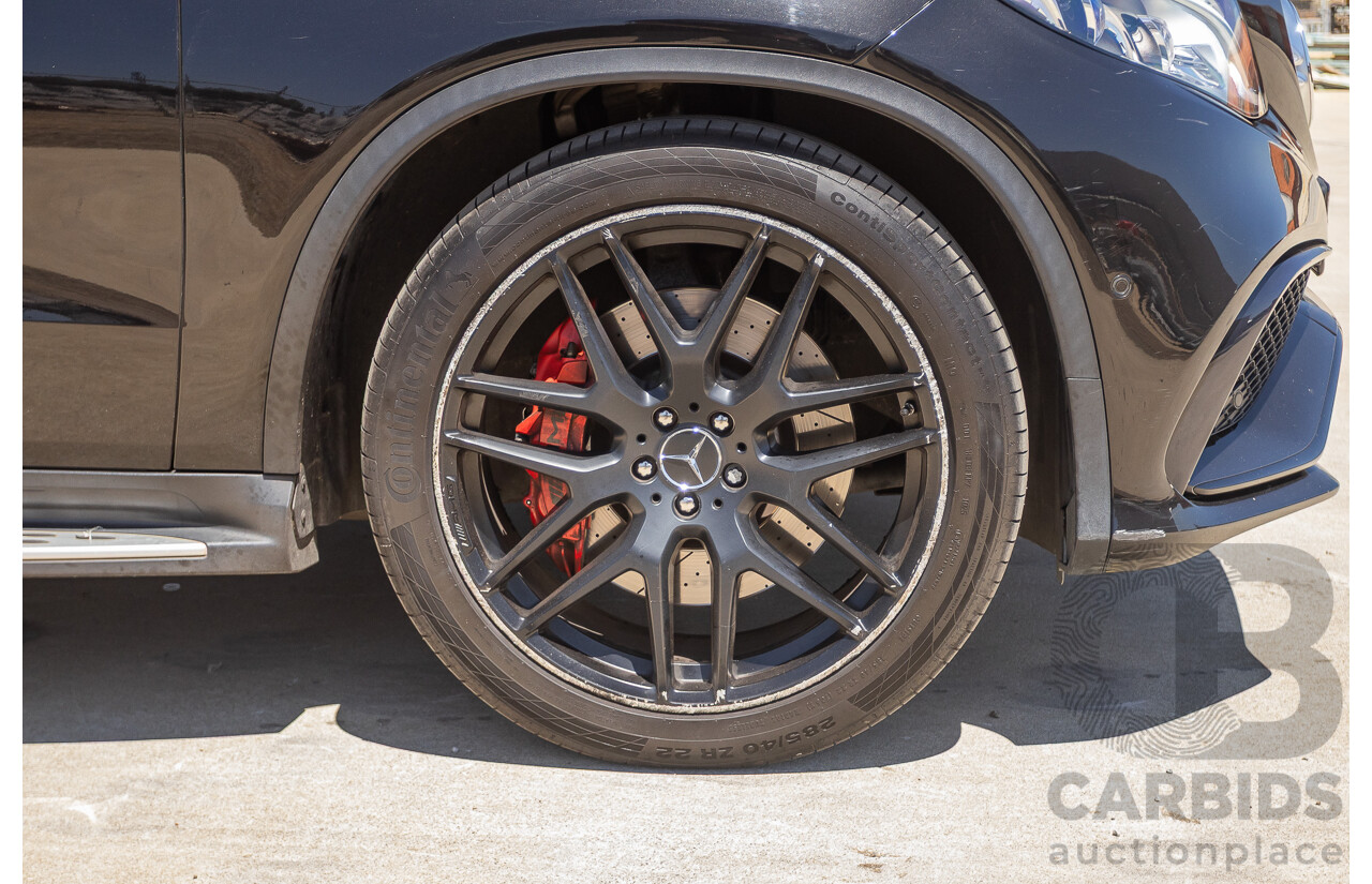 7/2017 Mercedes-Benz GLE 63 S AMG 4MATIC (AWD) 292 MY17 4D Coupe Obsidian Black Metallic Bi-Turbo V8 5.5L