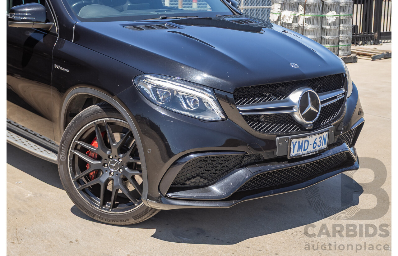 7/2017 Mercedes-Benz GLE 63 S AMG 4MATIC (AWD) 292 MY17 4D Coupe Obsidian Black Metallic Bi-Turbo V8 5.5L