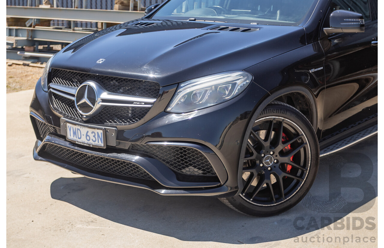 7/2017 Mercedes-Benz GLE 63 S AMG 4MATIC (AWD) 292 MY17 4D Coupe Obsidian Black Metallic Bi-Turbo V8 5.5L