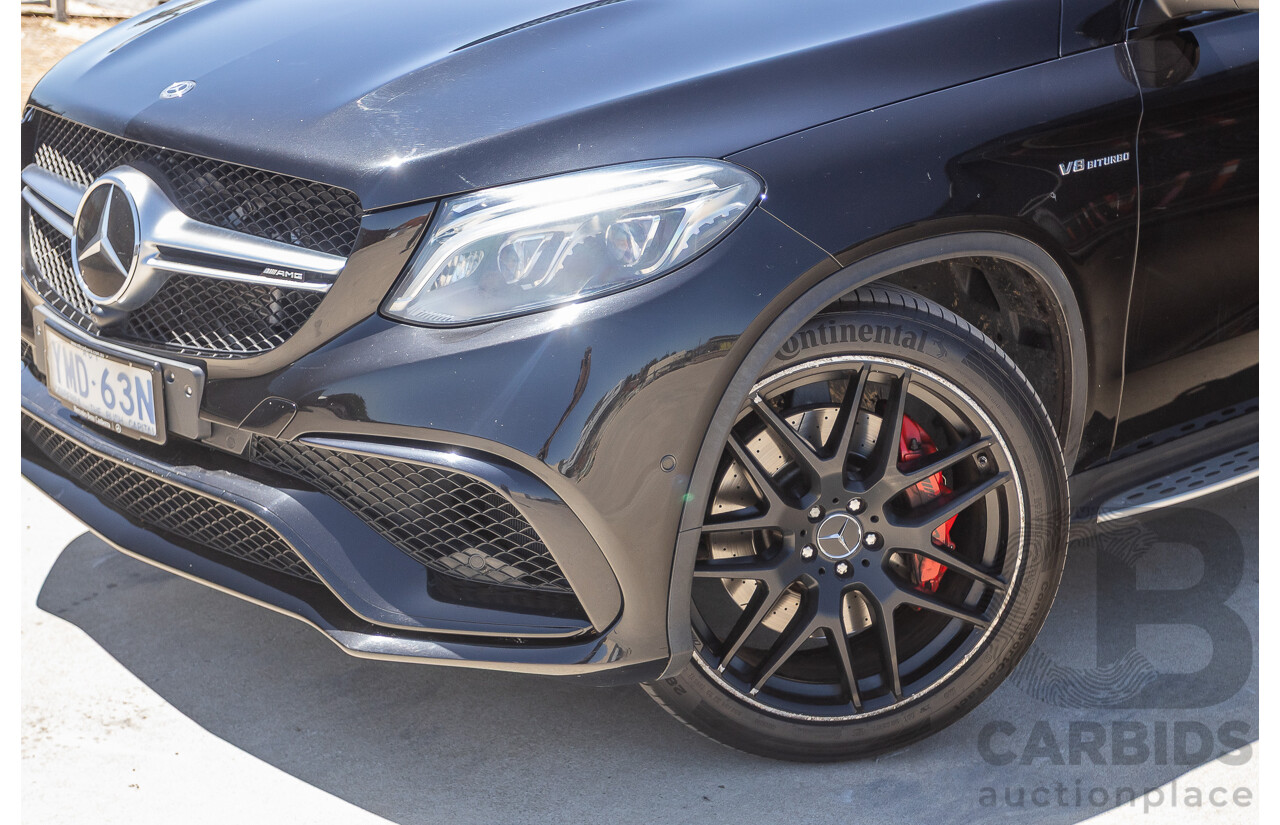 7/2017 Mercedes-Benz GLE 63 S AMG 4MATIC (AWD) 292 MY17 4D Coupe Obsidian Black Metallic Bi-Turbo V8 5.5L