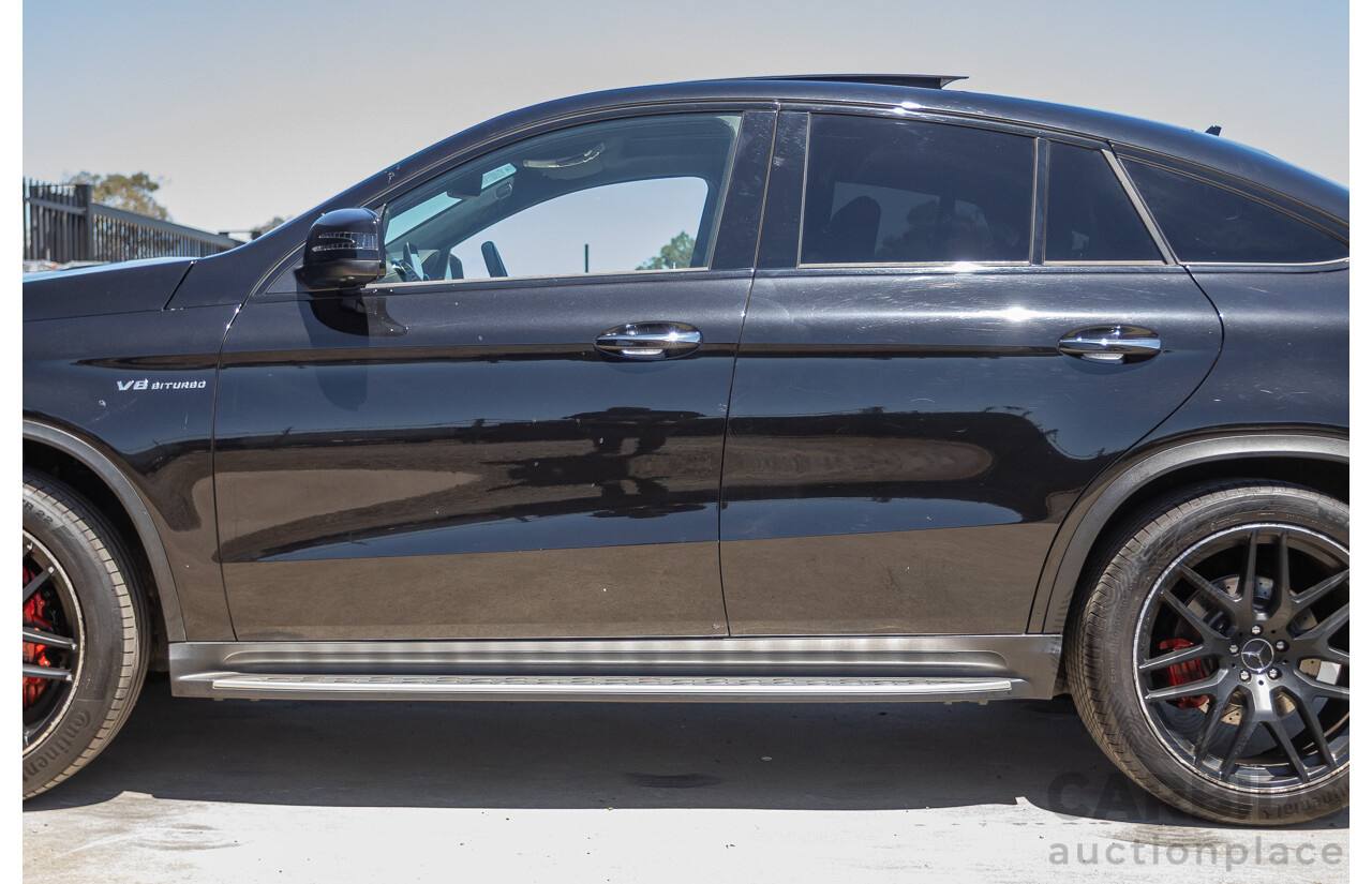 7/2017 Mercedes-Benz GLE 63 S AMG 4MATIC (AWD) 292 MY17 4D Coupe Obsidian Black Metallic Bi-Turbo V8 5.5L