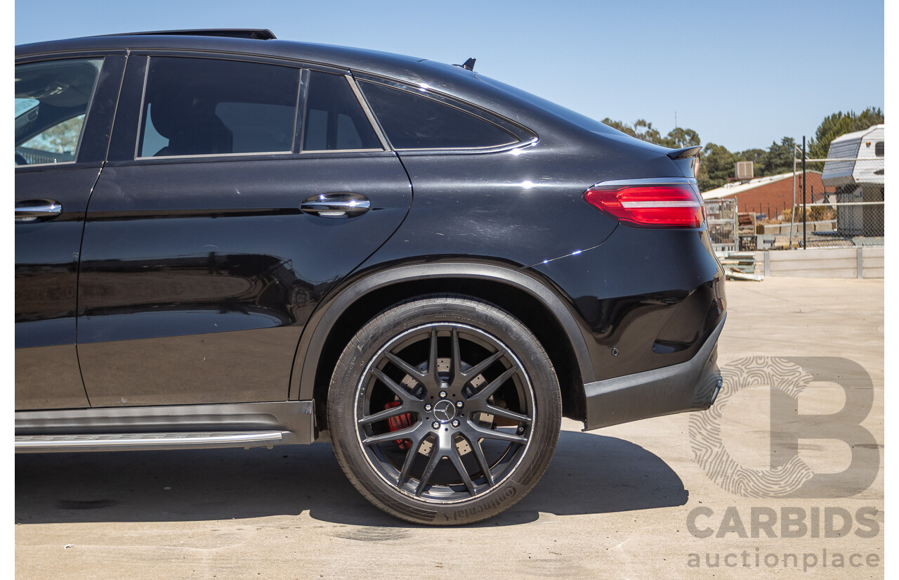 7/2017 Mercedes-Benz GLE 63 S AMG 4MATIC (AWD) 292 MY17 4D Coupe Obsidian Black Metallic Bi-Turbo V8 5.5L