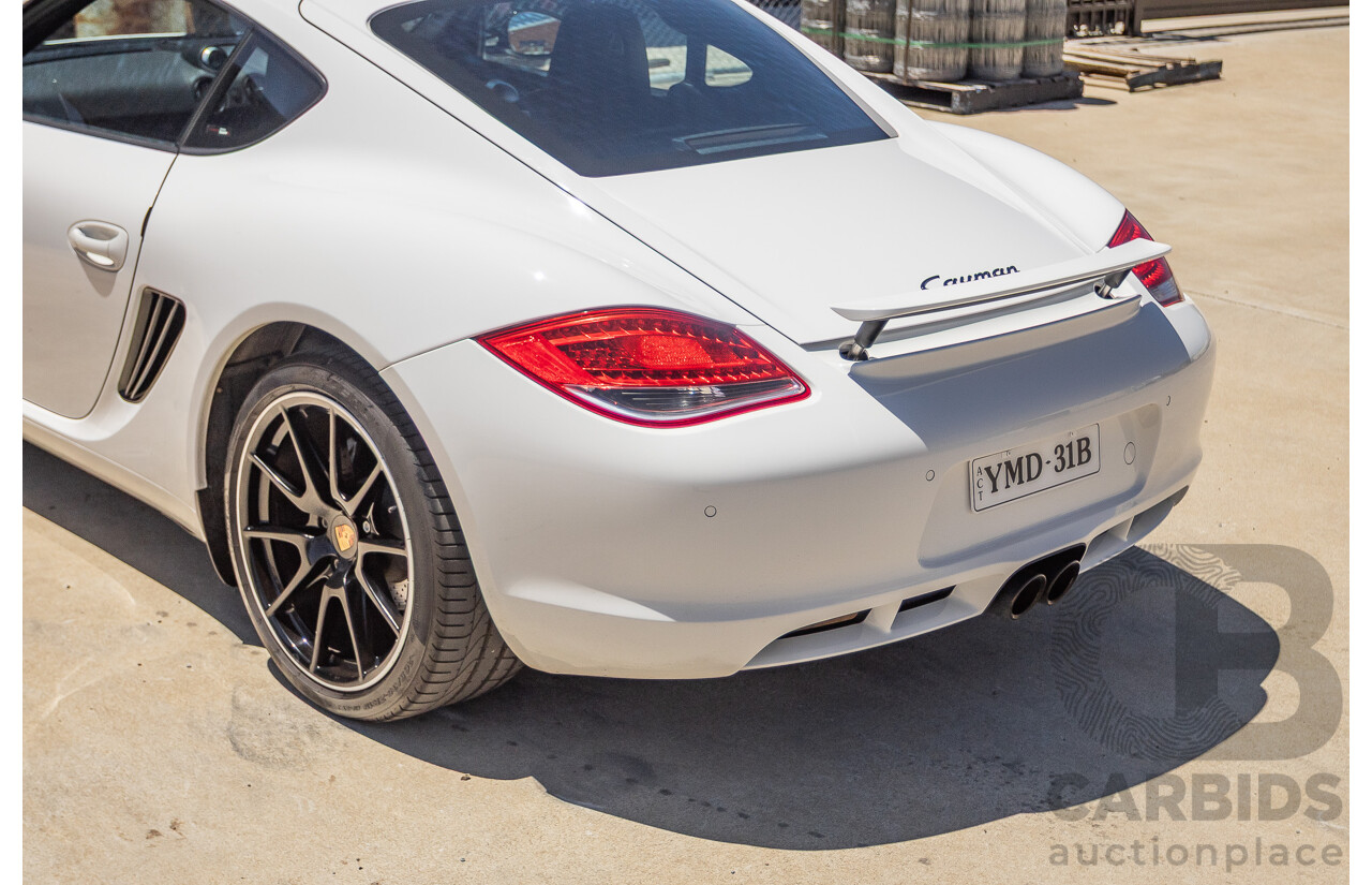 7/2011 Porsche Cayman 987 MY11 2D Coupe Carrara White 2.9L
