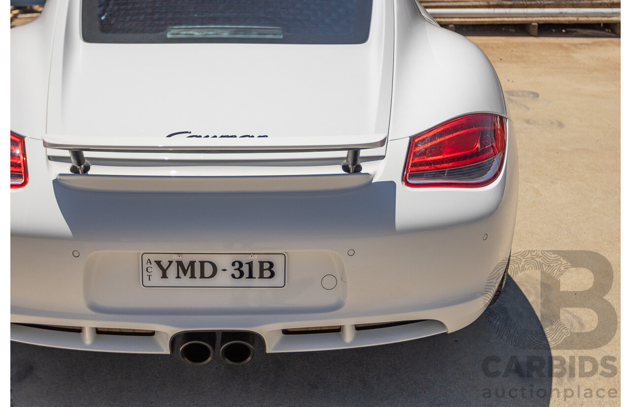 7/2011 Porsche Cayman 987 MY11 2D Coupe Carrara White 2.9L