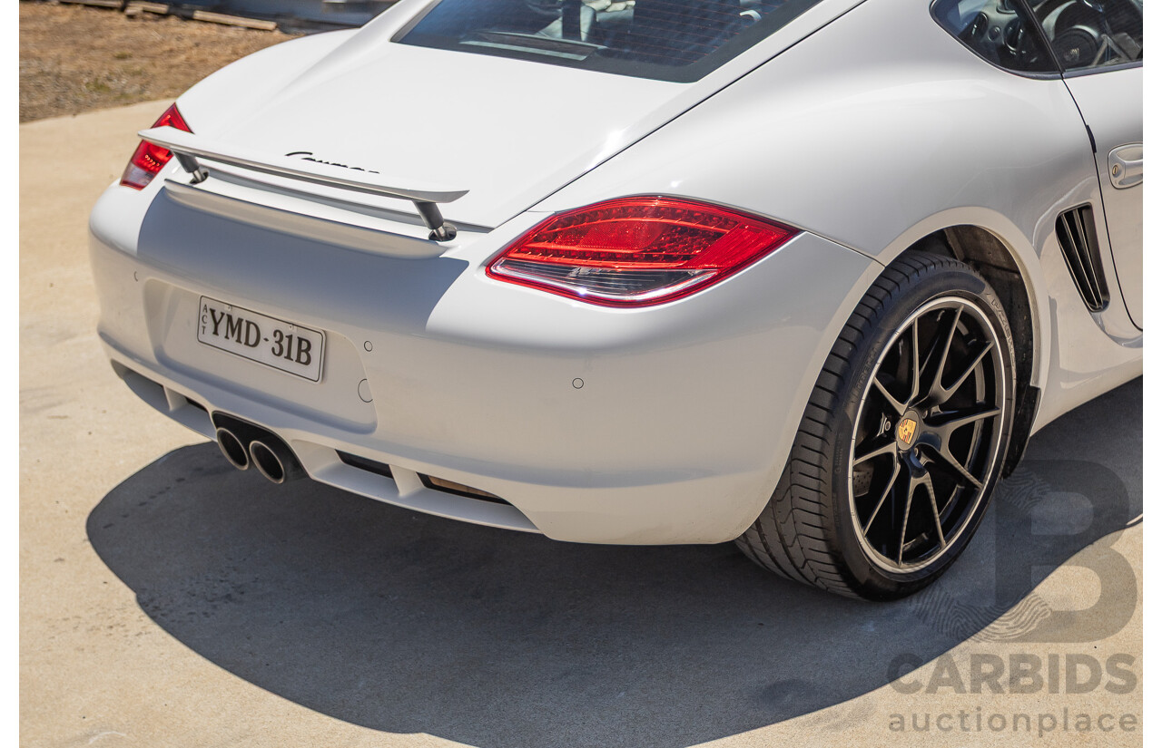7/2011 Porsche Cayman 987 MY11 2D Coupe Carrara White 2.9L