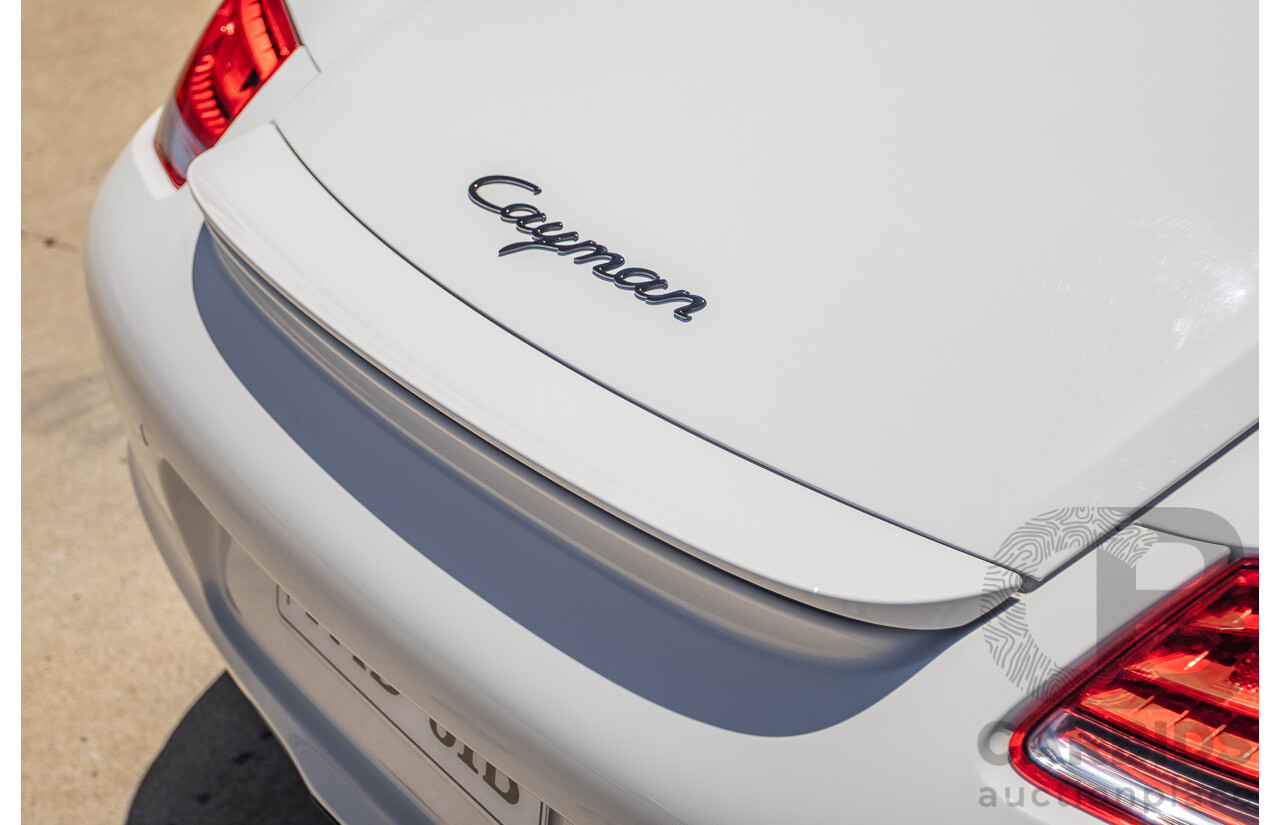 7/2011 Porsche Cayman 987 MY11 2D Coupe Carrara White 2.9L