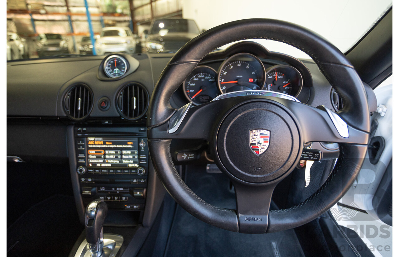 7/2011 Porsche Cayman 987 MY11 2D Coupe Carrara White 2.9L