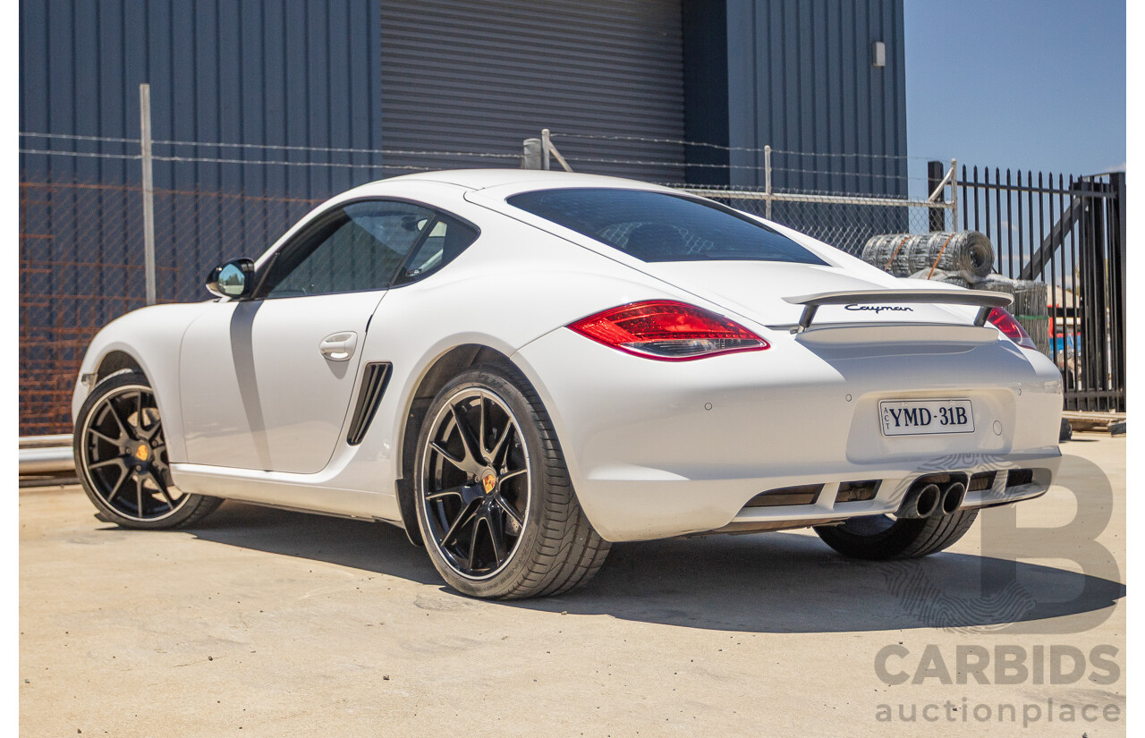 7/2011 Porsche Cayman 987 MY11 2D Coupe Carrara White 2.9L