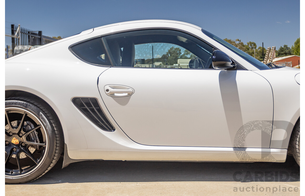 7/2011 Porsche Cayman 987 MY11 2D Coupe Carrara White 2.9L
