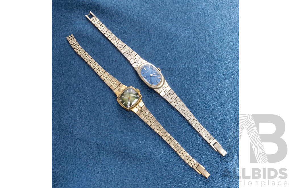 Vintage 1970s Seiko Ladies Watches - Lot of 2