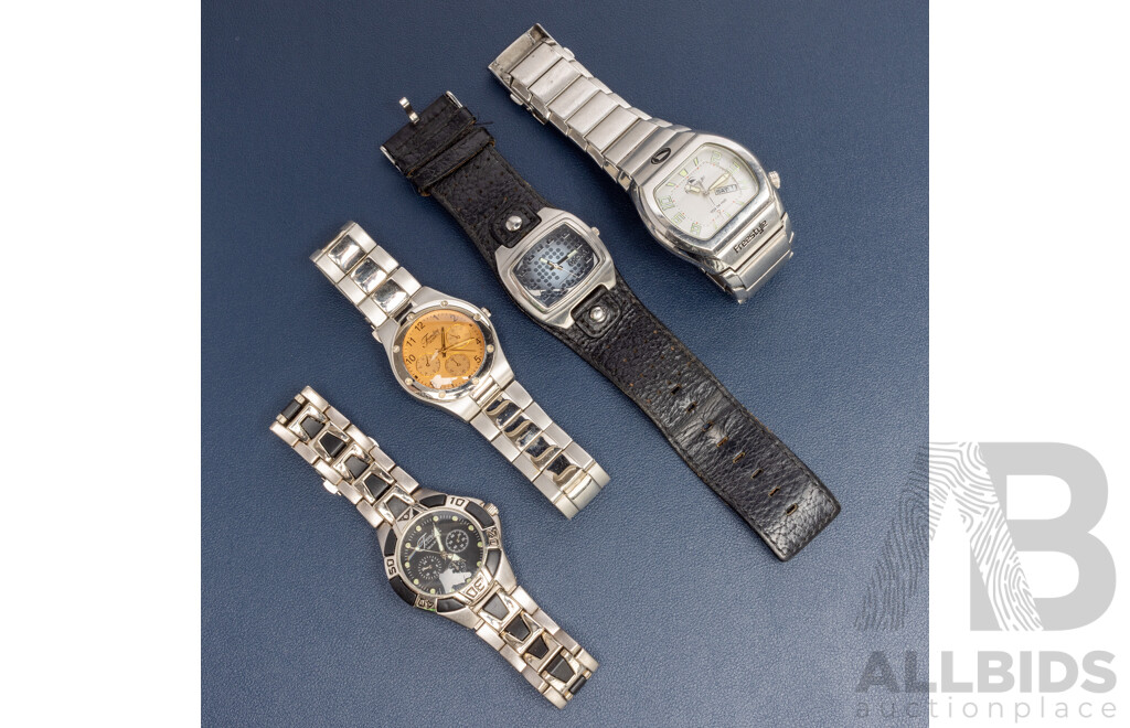 Assorted Men's Watches. Fondini, Ripcurl, Freestyle - Lot of 4