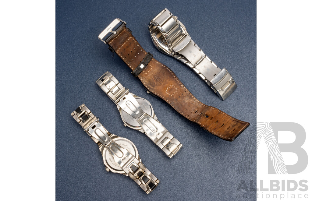 Assorted Men's Watches. Fondini, Ripcurl, Freestyle - Lot of 4