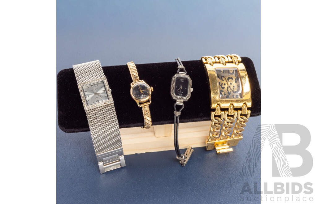 Vintage Titoni Swiss Made, Quartz, Elite, Guess Watches - Lot of 4