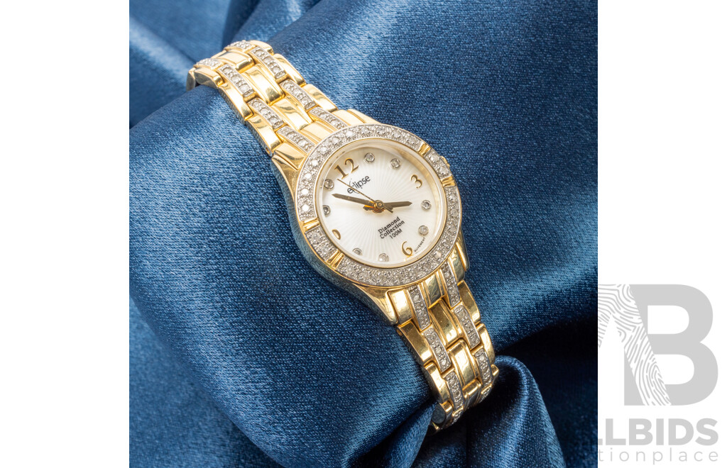 Ladies Rare Eclipse Diamond Collection Limited Edition Quartz Watch
