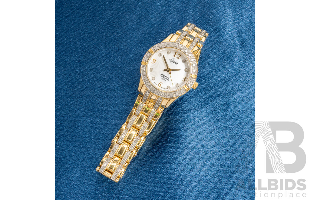 Ladies Rare Eclipse Diamond Collection Limited Edition Quartz Watch