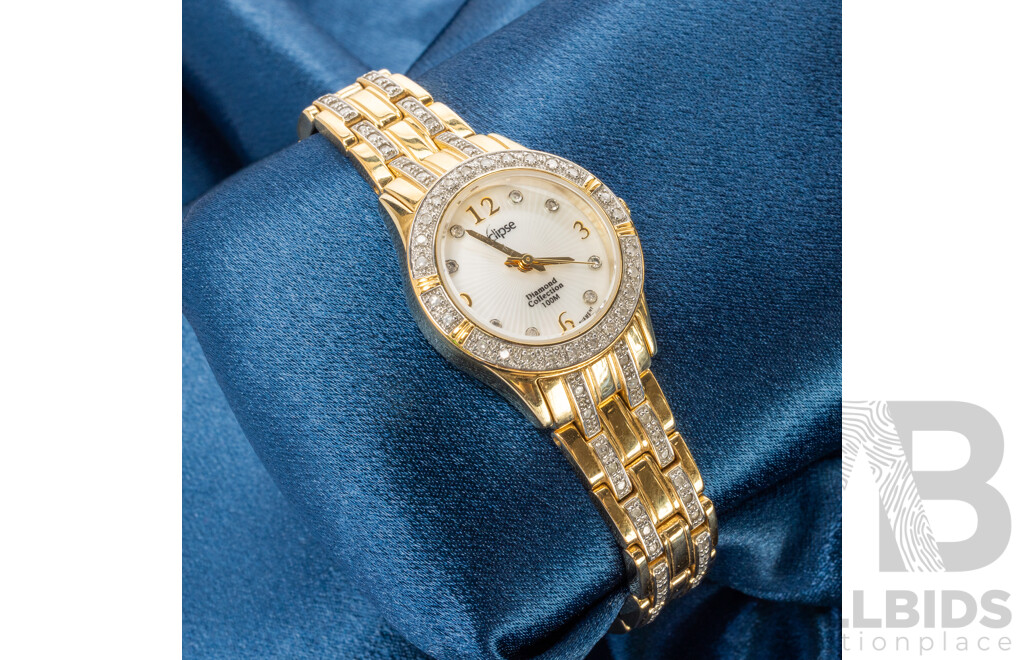 Ladies Rare Eclipse Diamond Collection Limited Edition Quartz Watch