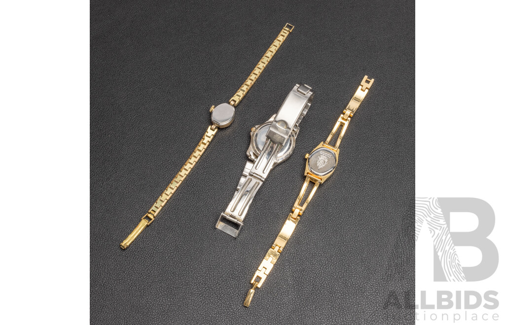 Ladies Gucci, Vintage Valgine, Vintage Pierre Cardin Watches - Lot of 3