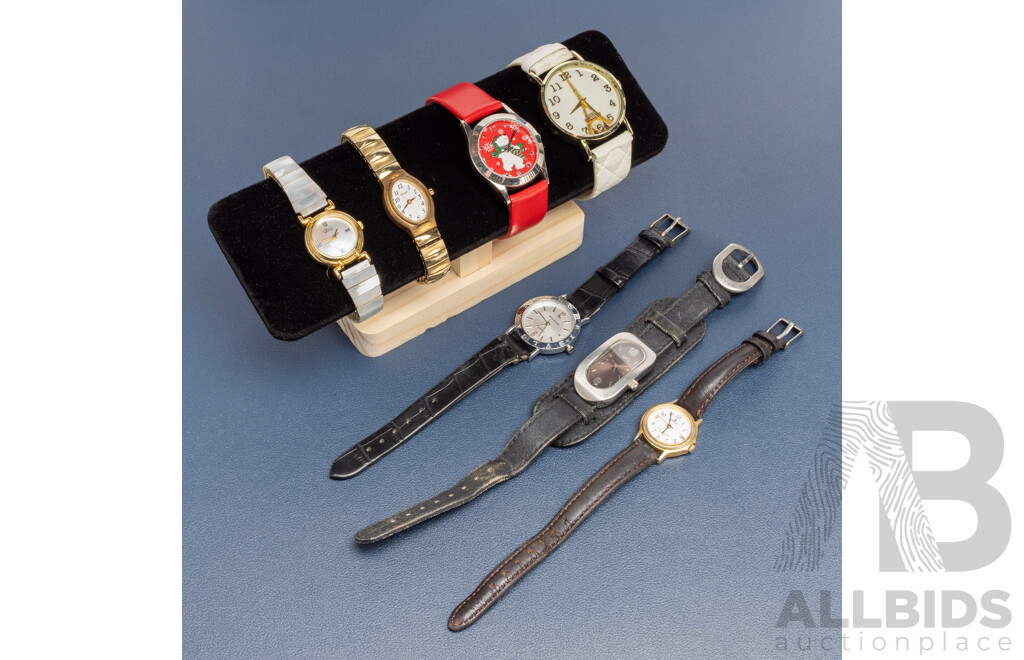 Lot of Seven Ladies’ Quartz Watches