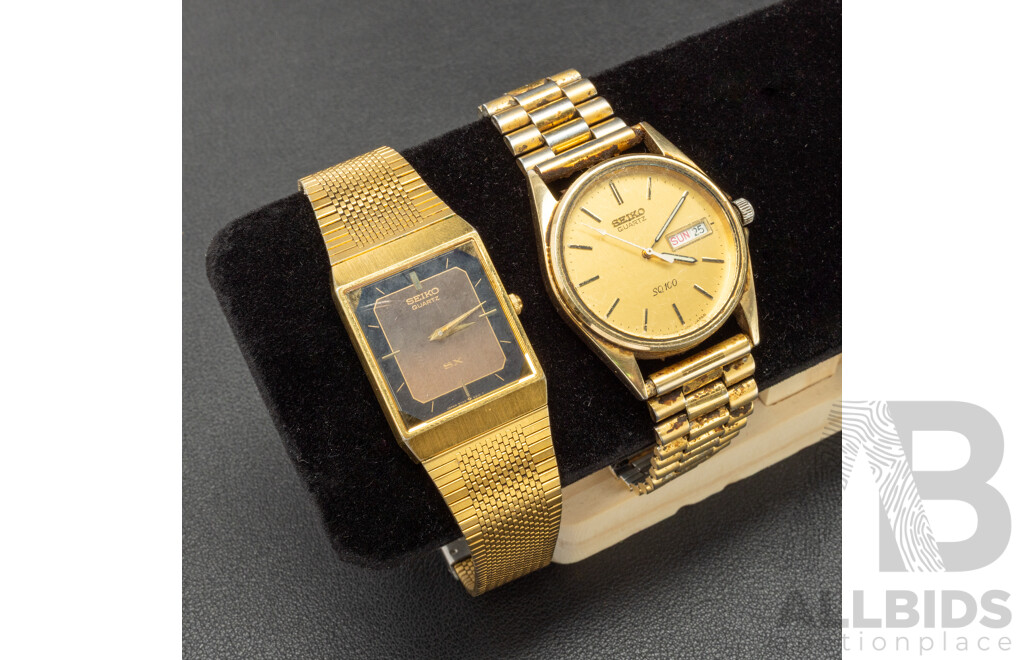 Vintage Mens Seiko Watches - Lot of 2