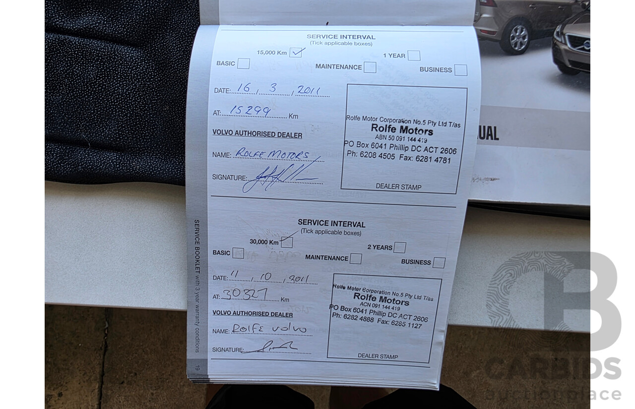 7/2010 Volvo XC60 D5 2.4 DZ MY10 4d Wagon White Turbo Diesel 2.4L