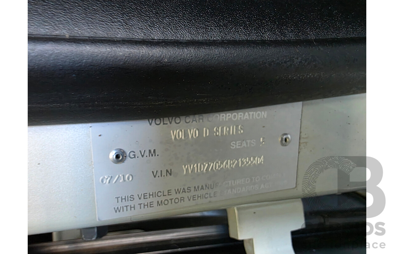 7/2010 Volvo XC60 D5 2.4 DZ MY10 4d Wagon White Turbo Diesel 2.4L