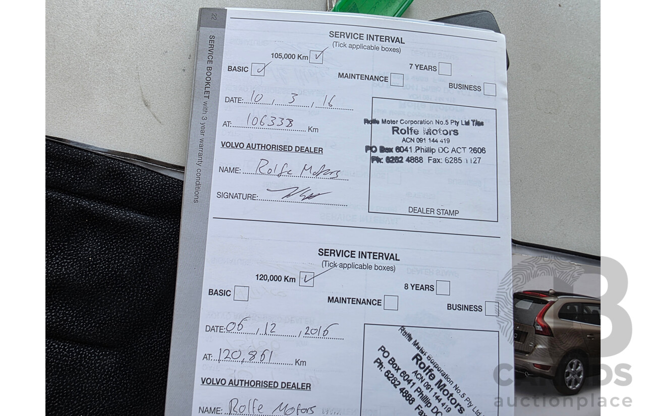 7/2010 Volvo XC60 D5 2.4 DZ MY10 4d Wagon White Turbo Diesel 2.4L