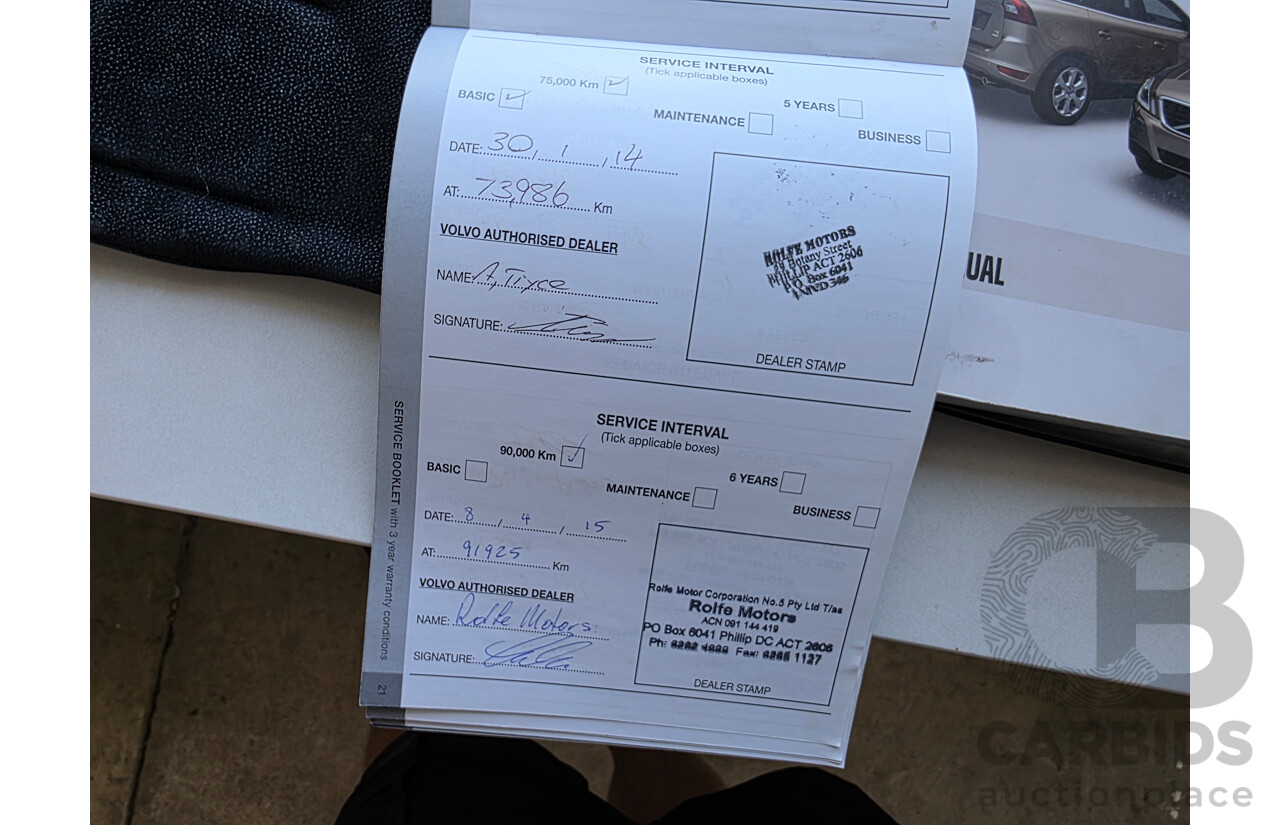 7/2010 Volvo XC60 D5 2.4 DZ MY10 4d Wagon White Turbo Diesel 2.4L