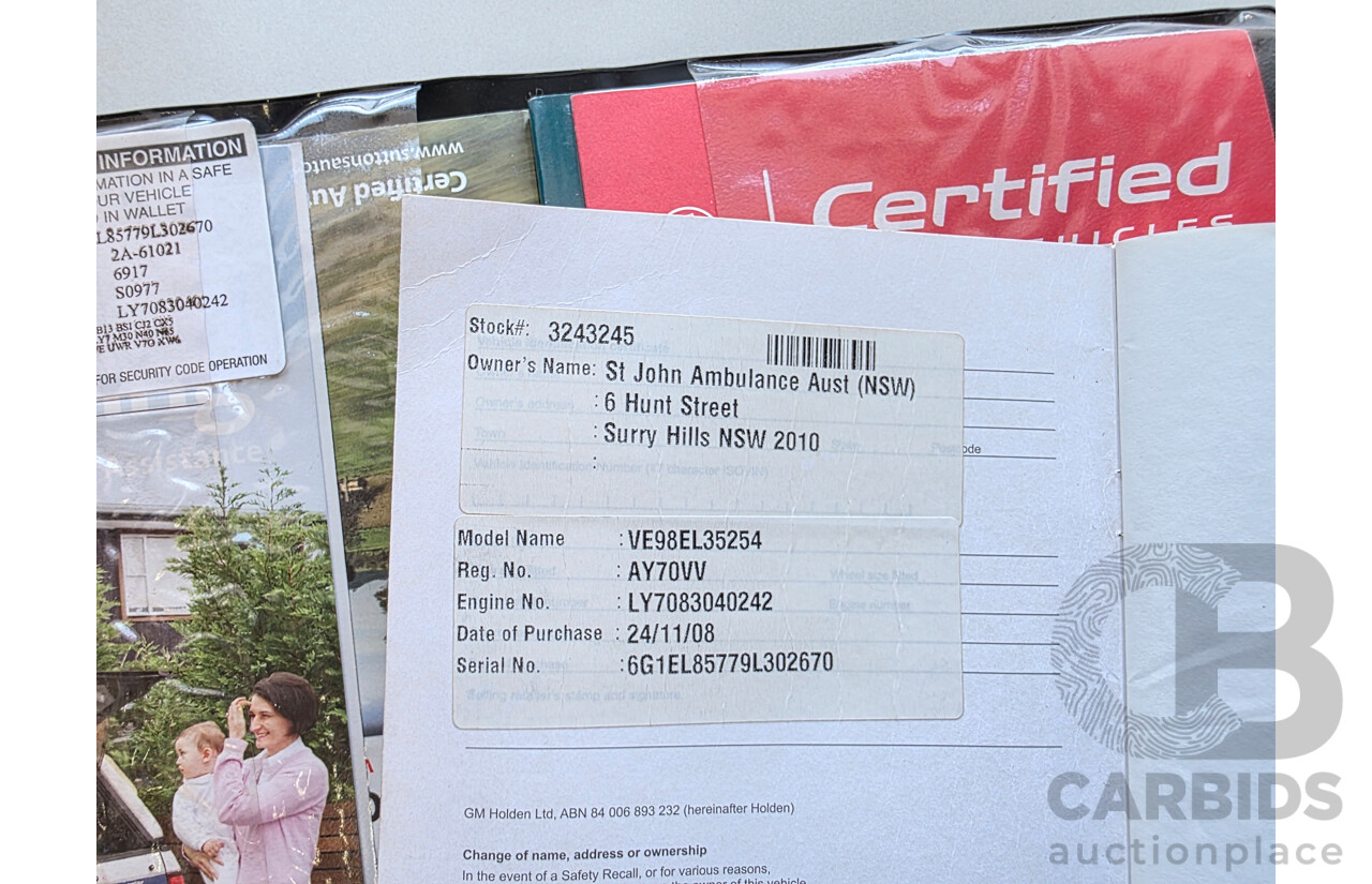 11/2008 Holden Berlina VE MY08 4d Wagon Grey 3.6L