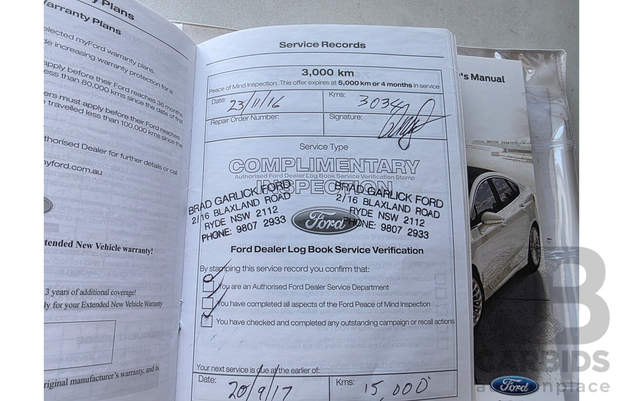 08/2016 Ford Mondeo Ambiente TDCi MD 4D Wagon Frozen White Turbo Diesel 2.0L