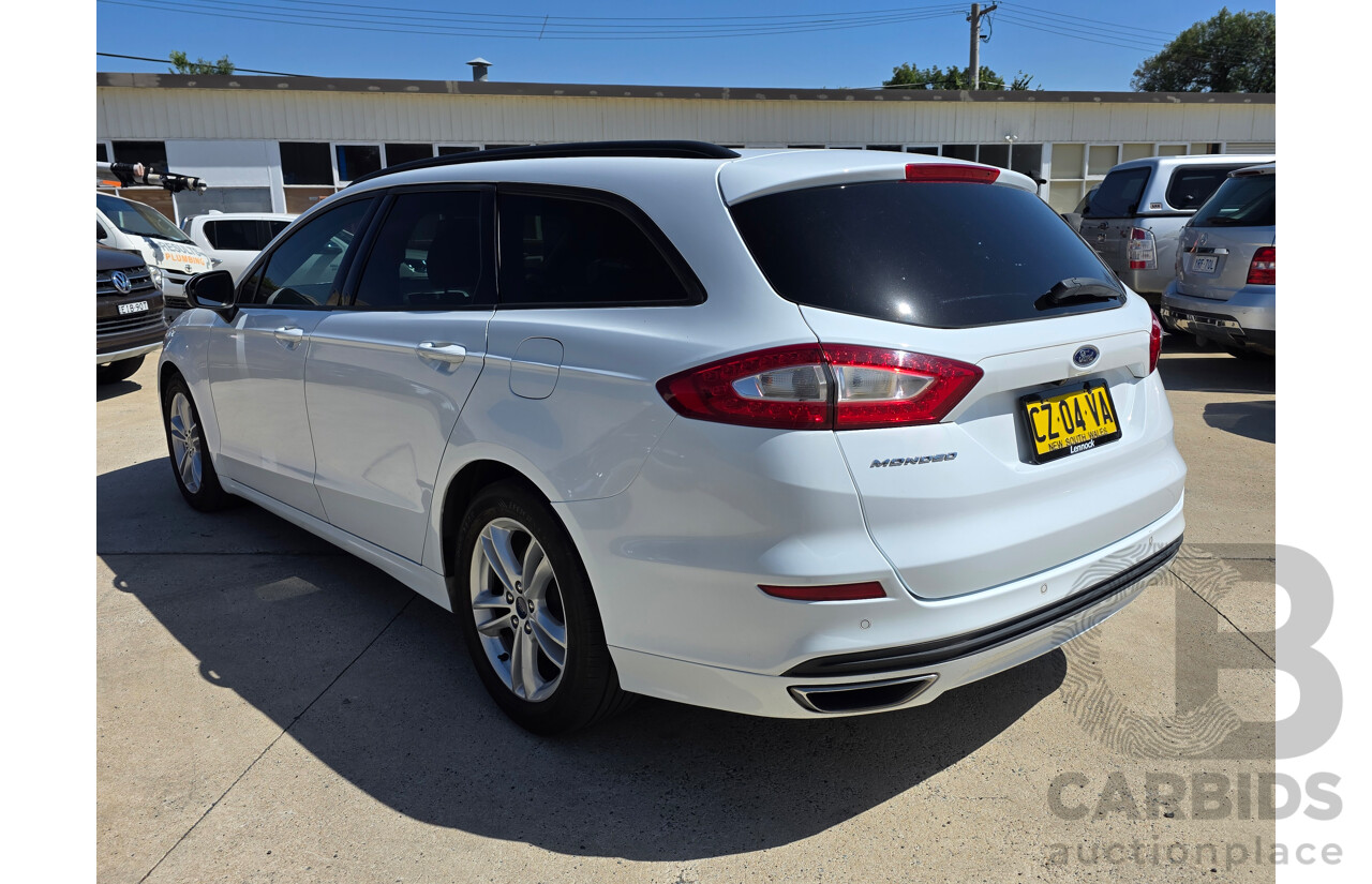 08/2016 Ford Mondeo Ambiente TDCi MD 4D Wagon Frozen White Turbo Diesel 2.0L