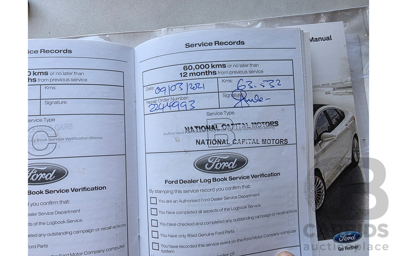 08/2016 Ford Mondeo Ambiente TDCi MD 4D Wagon Frozen White Turbo Diesel 2.0L