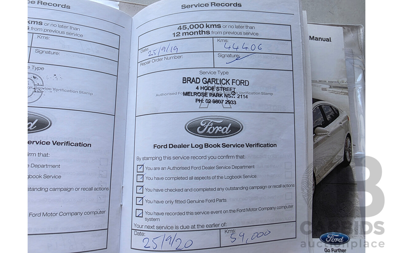 08/2016 Ford Mondeo Ambiente TDCi MD 4D Wagon Frozen White Turbo Diesel 2.0L