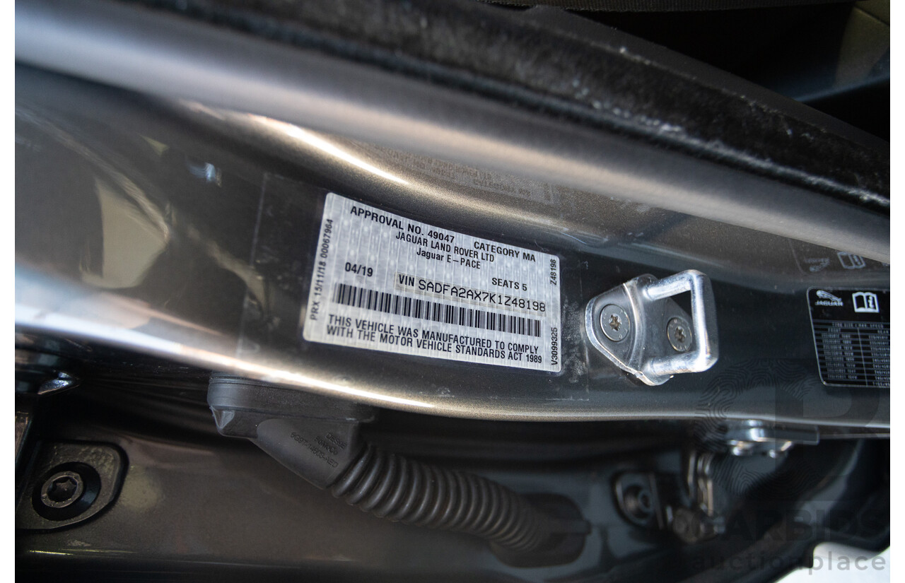 4/2019 Jaguar E-Pace P250 S (AWD) X540 MY19 4d Wagon Corris Grey Metallic Turbo 2.0L