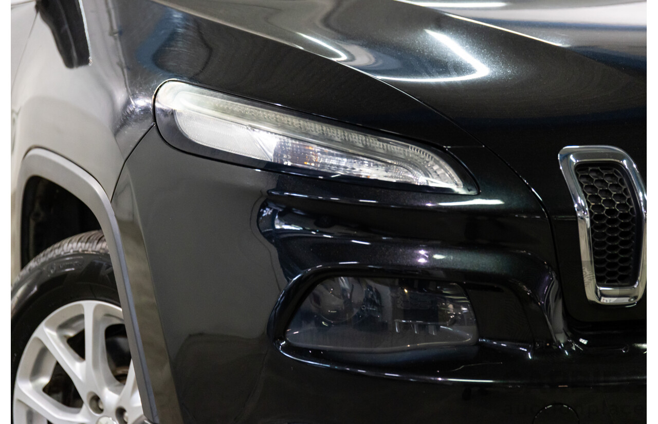 7/2014 Jeep Cherokee Longitude (4x4) KL MY15 4d Wagon Brilliant Black Pearl 3.2L