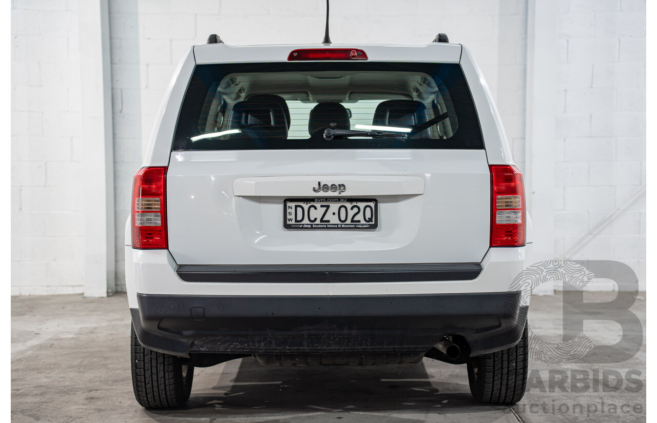 03/2016 Jeep Patriot SPORT (RWD) MK MY16 4D Wagon Bright White 2.0L