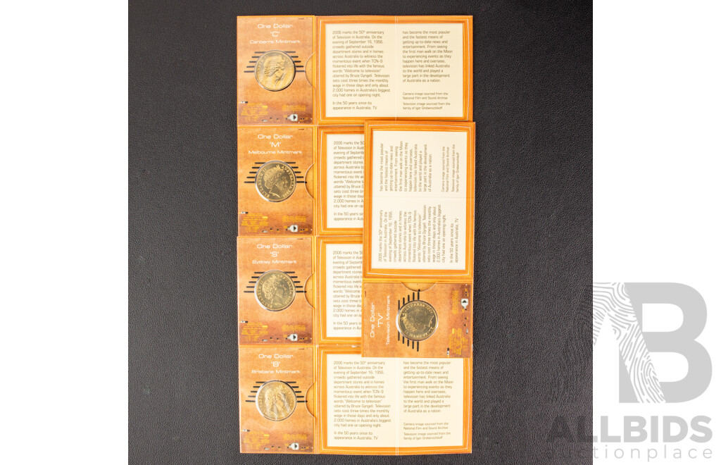 Australian 2006 One Dollar Coins, Mint Marked, Australian TV