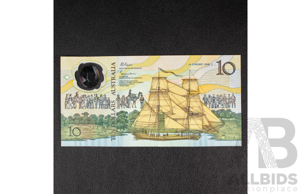 Australian 1988 Commemorative Ten Dollar Note, AA10008659.
