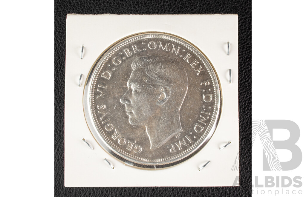 Australian 1937 KGVI Silver Crown