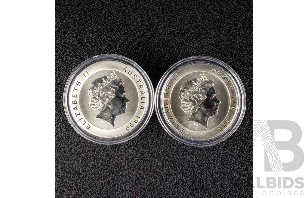 Australian RAM 1999 Ten Dollar Silver Proof Coin Set, Coins of The Snowy Mountains 