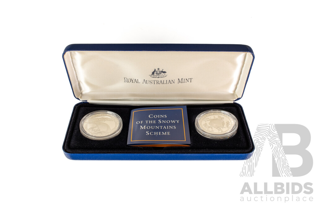 Australian RAM 1999 Ten Dollar Silver Proof Coin Set, Coins of The Snowy Mountains 