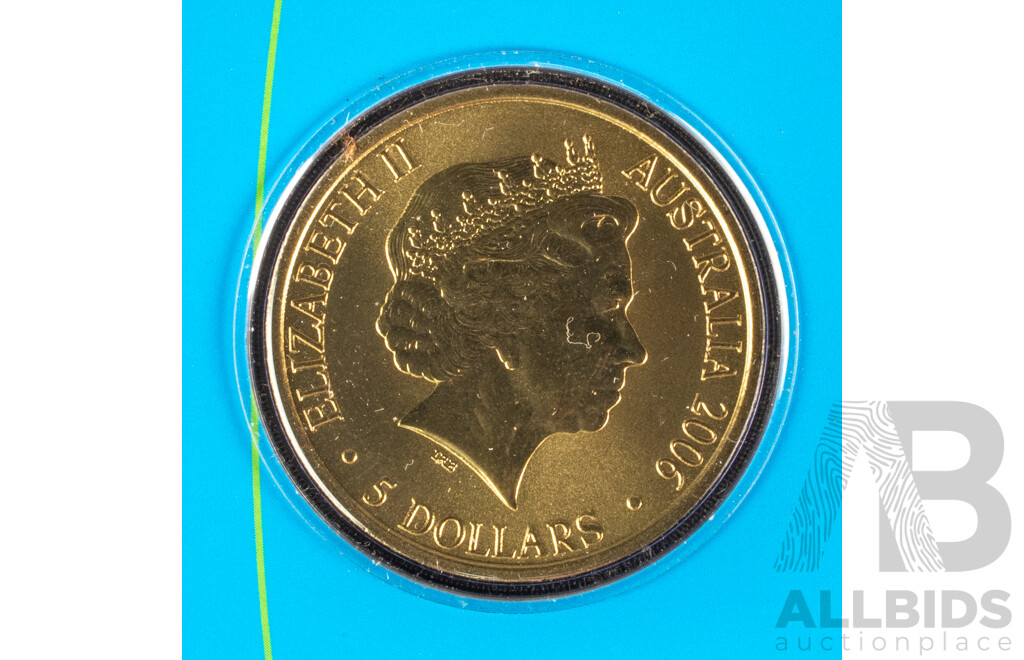 Australian RAM 2000 and 2006 Five Dollar Coins, Sydney Olympics, Melbourne Commonwealth Games.